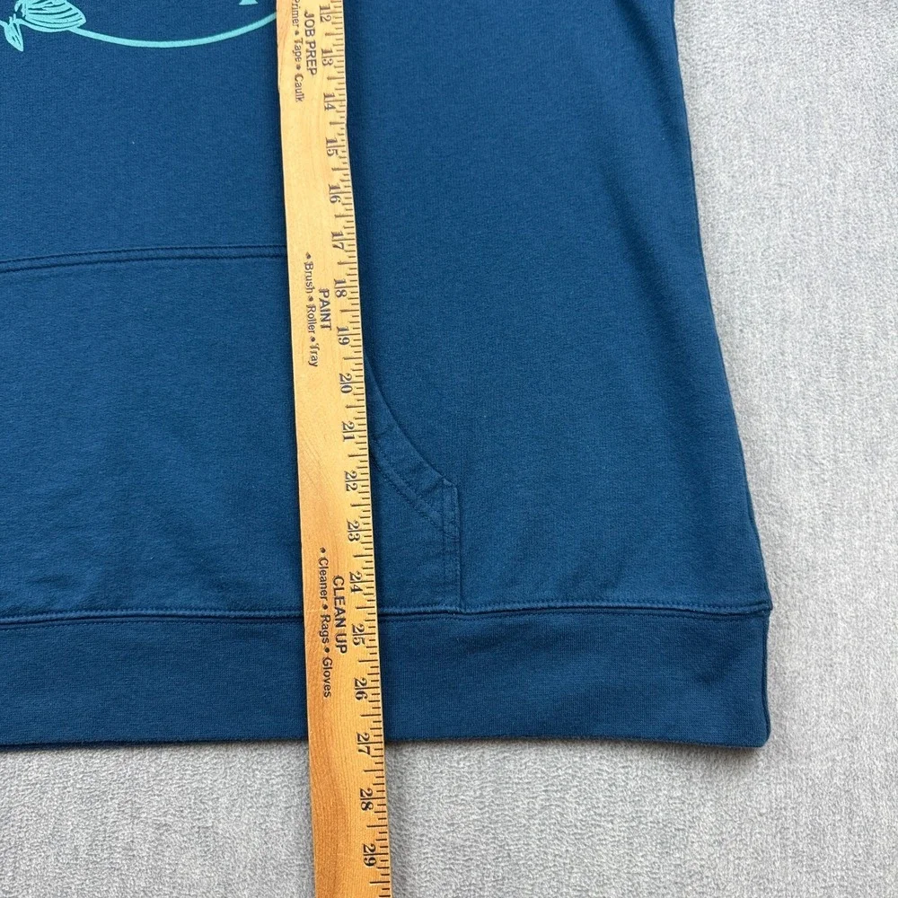 Bass Pro Shops Pullover Mens XL Blue Graphic Hoodie Sweatshirt Long Sleeve Top